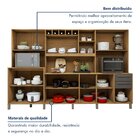 Armário Para Cozinha 13 Portas 2 Gavetas Agata Cinamomo/grafi