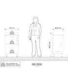 Armário Para Cozinha 1 Porta Confort Batrol Móveis Cinamomo/f