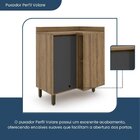 Armário Para Cozinha 1 Porta Confort Batrol Móveis Cinamomo/g