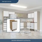 Armário Para Cozinha 1 Porta Confort Cinamomo/off White