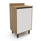 Armário Para Cozinha 1 Porta Confort Cinamomo/off White