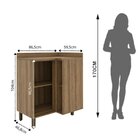 Armário Para Cozinha 1 Porta Confort Cinamomo/off-white