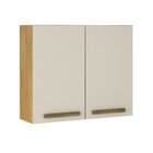 Armário Para Cozinha 2 Portas 80cm Perola Valdemóveis Cinamom