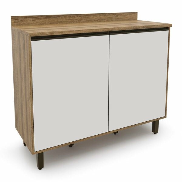 Armário Para Cozinha 2 Portas Confort Cinamomo/off White