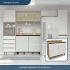 Armário Para Cozinha 2 Portas Confort Cinamomo/off White