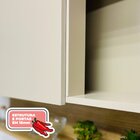 Armário Para Cozinha 3 Portas 120cm Line  Gris/freijó