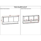 Armário Para Cozinha 3 Portas 150cm Line  Supremo/freijó