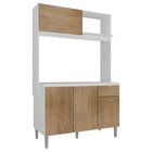 Armário Para Cozinha 4 Portas 1 Gaveta 1 Nicho Para Microonda