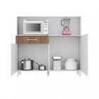 Armário Para Cozinha 4 Portas 1 Gaveta Viena Plus Madine Bran