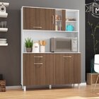 Armário Para Cozinha 4 Portas 1 Gaveta Viena Plus Madine Bran