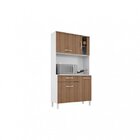 Armário Para Cozinha 4 Portas 1 Gaveta Viena Plus Madine Bran