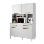 Armário Para Cozinha 4 Portas 2 Gavetas Ceara Branco
