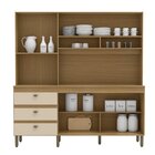 Armário Para Cozinha 4 Portas 3 Gavetas 1 Nicho Para Forno Be