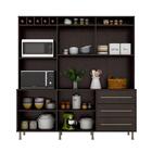 Armário Para Cozinha 4 Portas 3 Gavetas Café 4322 Araplac