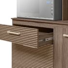 Armário Para Cozinha 5 Portas 1 Gaveta Com Nicho Para Microon