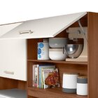 Armário Para Cozinha 5 Portas 1 Gaveta Com Nicho Para Microon