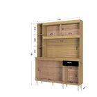 Armário Para Cozinha 5 Portas 1 Gaveta Duda Poquema Móveis Da