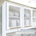 Armário Para Cozinha 5 Portas 1 Gaveta Rubi Branco