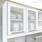 Armário Para Cozinha 5 Portas 1 Gaveta Rubi Branco