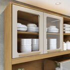 Armário Para Cozinha 5 Portas 1 Gaveta Rubi Cinamomo/off White