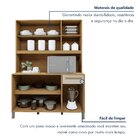 Armário Para Cozinha 5 Portas 1 Gaveta Rubi Cinamomo/off White