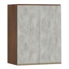 Armário Para Cozinha 60 Cm 2 Portas Dourado Com Concreto