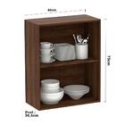 Armário Para Cozinha 60 Cm 2 Portas Dourado Com Concreto