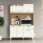 Armário Para Cozinha 6 Portas 1 Gaveta Berlim Atacama/off-whi