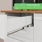 Armário Para Cozinha 6 Portas 2 Gavetas Luna Plus  Branco