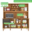 Armário Para Cozinha 6 Portas 2 Gavetas Luna Plus  Cinamomo/g