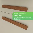 Armário Para Cozinha 6 Portas 2 Gavetas Luna Plus  Cinamomo/o