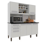 Armário Para Cozinha 6 Portas 2 Gavetas Luna Plus Móveis Imop