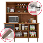 Armário Para Cozinha 6 Portas 2 Gavetas Luna Plus Móveis Imop