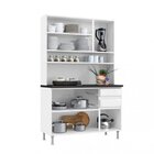 Armário Para Cozinha 6 Portas 2 Gavetas Pérola Telasul Pérola