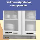 Armário Para Cozinha 6 Portas 2 Gavetas Pérola Telasul Pérola