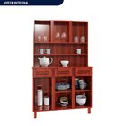 Armário Para Cozinha 6 Portas 3 Gavetas Salvador Mel