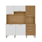 Armário Para Cozinha 6 Portas Ferrara Plus Freijó / Supremo