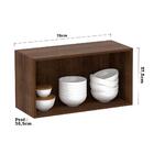 Armário Para Cozinha 70 Cm 1 Porta Dourado Com Gaia