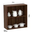 Armário Para Cozinha 70 Cm 2 Portas Dourado Com Gaia