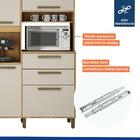 Armário Para Cozinha 7 Portas 2 Gavetas Cinamomo/off White