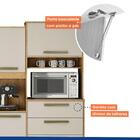 Armário Para Cozinha 7 Portas 2 Gavetas Cinamomo/off White