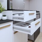 Armário Para Cozinha 7 Portas 2 Gavetas Monte Rey Branco