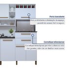 Armário Para Cozinha 7 Portas 2 Gavetas Monte Rey Branco
