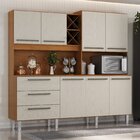 Armário Para Cozinha 7 Portas 3 Gavetas Com Balcão E Porta Ga