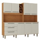 Armário Para Cozinha 7 Portas 3 Gavetas Com Balcão E Porta Ga