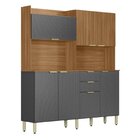 Armário Para Cozinha 7 Portas Pitaya Amêndola / Gafito Prime