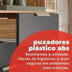 Armário Para Cozinha 7 Portas Pitaya Amêndola / Gafito Prime