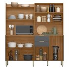 Armário Para Cozinha 7 Portas Pitaya Amêndola / Gafito Prime