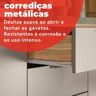 Armário Para Cozinha 7 Portas Pitaya Amêndola / Nude Prime