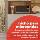 Armário Para Cozinha 7 Portas Pitaya Amêndola / Nude Prime